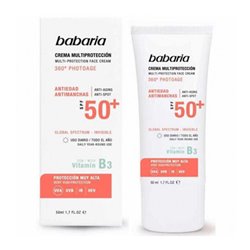 BABARIA MULTI-PROTECCION CREMA FACIAL ANTI-EDAD SPF50+ 50ML;NIÑOS