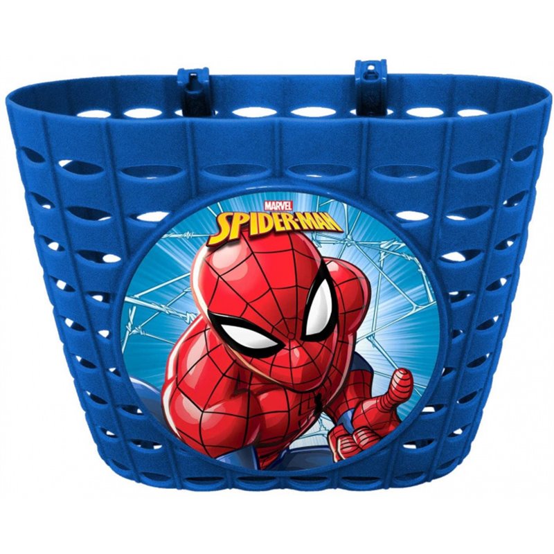 Spider-Man Bicycle Basket Boys 12 x 20 cm Blue