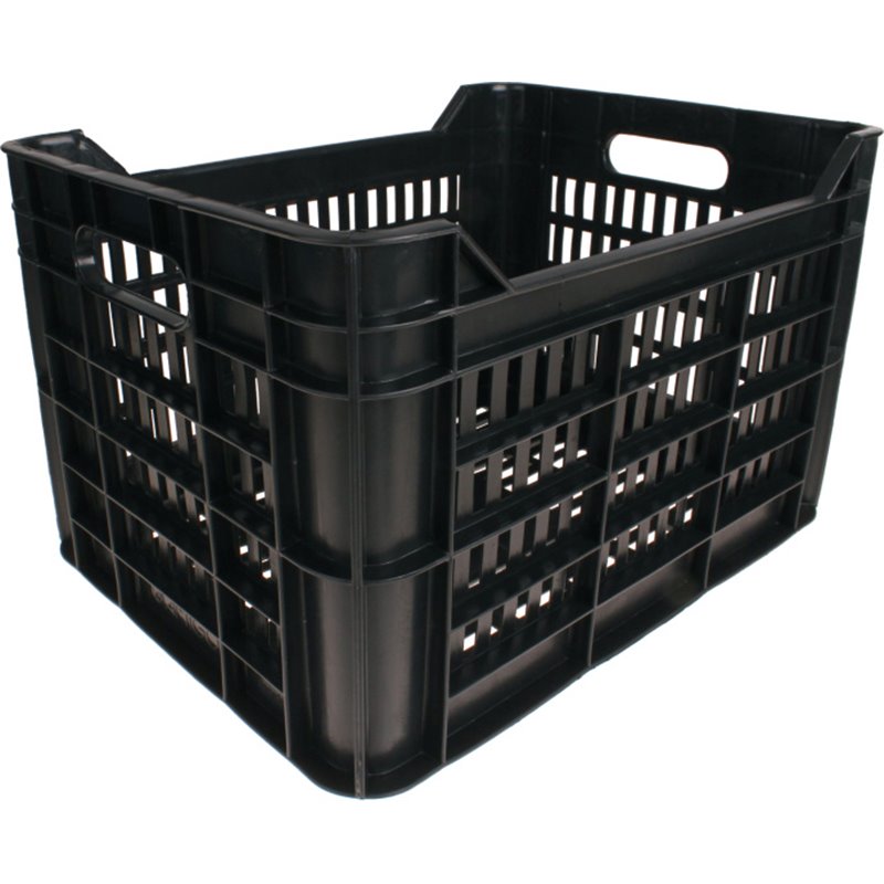 bicycle crate 30 liters 100% recycled plastic black