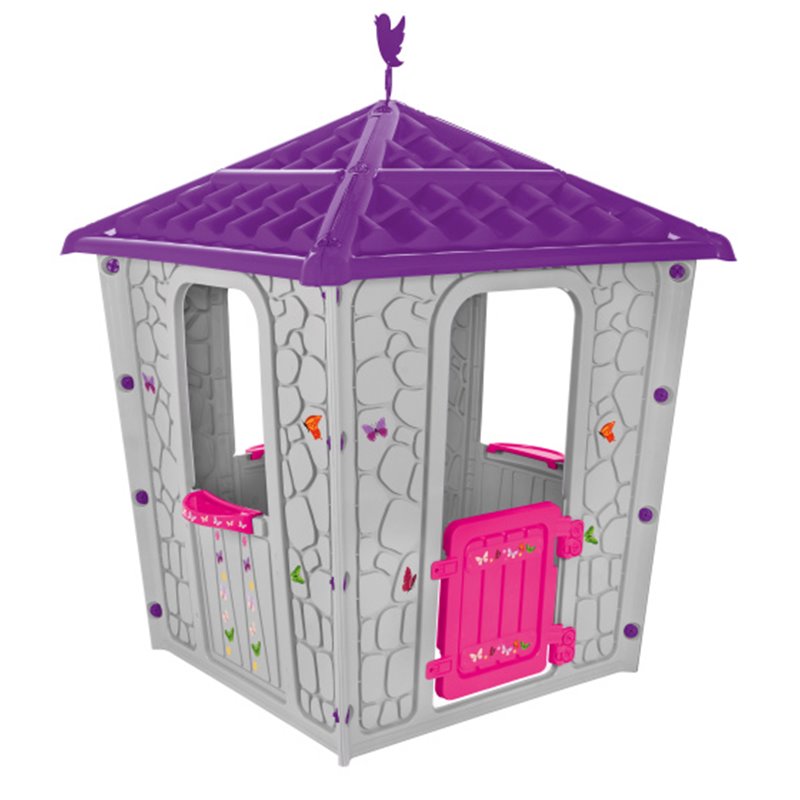 Stone Playhouse 114 x 114 x 151 cm Purple/Pink