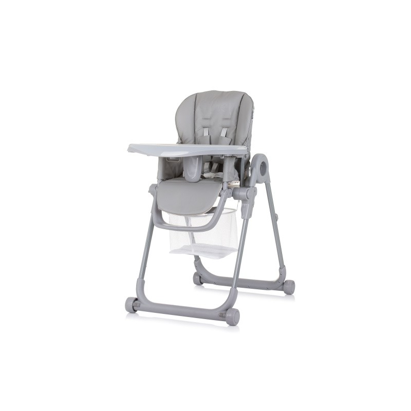 Master Chef High chair with Tray & Seat Cushion Pure Grey