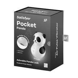 SATISFYER POCKET PANDA DOUBLE AIR VOBRATOR 1UN;UNISEX