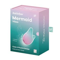 SATISFYER MERMAID DOUBLE VIBRATOR AZUL-VIOLETA 1UNUNISEX