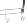 Door Coat Rack DKD Home Decor 8424001835256 Transparent Silver Metal 47 x 10 x 22 cm (S3016401) - Teknashop Ltd