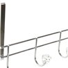 Door Coat Rack DKD Home Decor 8424001835256 Transparent Silver Metal 47 x 10 x 22 cm (S3016401) - Teknashop Ltd