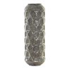 Vase DKD Home Decor Aged finish Grey Golden Metal Oriental 19 x 19 x 47 cm (S3015268) - Teknashop Ltd