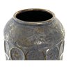 Vase DKD Home Decor Aged finish Grey Golden Metal Oriental 19 x 19 x 47 cm (S3015268) - Teknashop Ltd