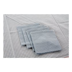 Tablecloth and napkins DKD Home Decor 8424001750399 Blue Beige 150 x 1 x 150 cm (2 Units) (S3014858) - Teknashop Ltd