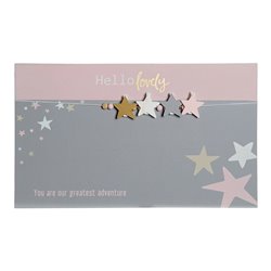 Photo Frame with Clamps DKD Home Decor Hello Lovely MDF Wood Stars 40 x 1 x 24 cm (S3015291) - Teknashop Ltd