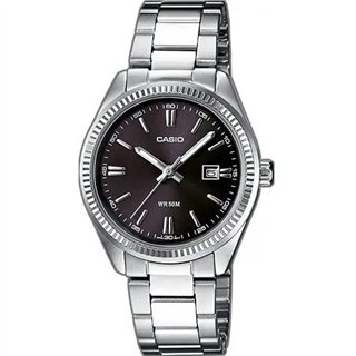CASIO COLLECTION Mod. LADY DATE - BLACK - WW.LTP-1302D-1A1VDF - Teknashop Ltd