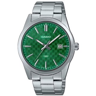 CASIO COLLECTION Mod. DATE - CARBON LOOK - GREEN - WW.MTP-VD03D-3A1UDF - Teknashop Ltd
