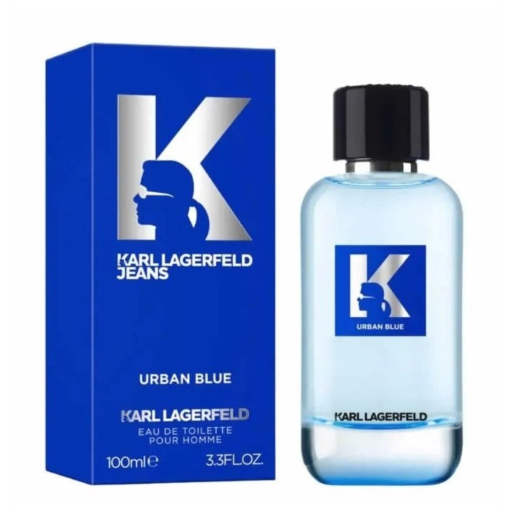 Karl Lagerfeld Jeans Urban Blue Eau De Toilette Spray 100ml - unisex - Teknashop Ltd