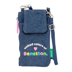 Purse Benetton Denim Mobile Bag Blue (S4310262)