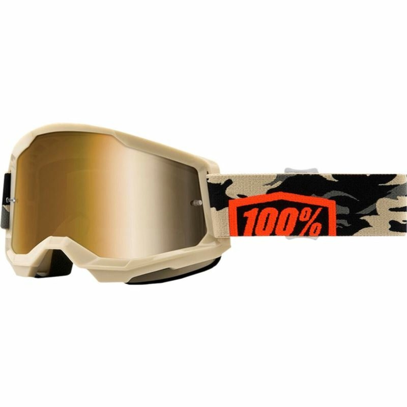 Sunglasses 100 % Downhill Strata 2 Goggle Kombat Beige One size Motocross (S6457757)