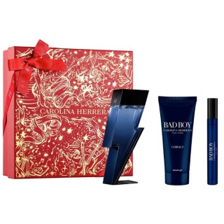 Carolina Herrera Bad Boy Cobalt Eau De Perfume Spray 100ml Set 3 Pieces - man - Teknashop Ltd