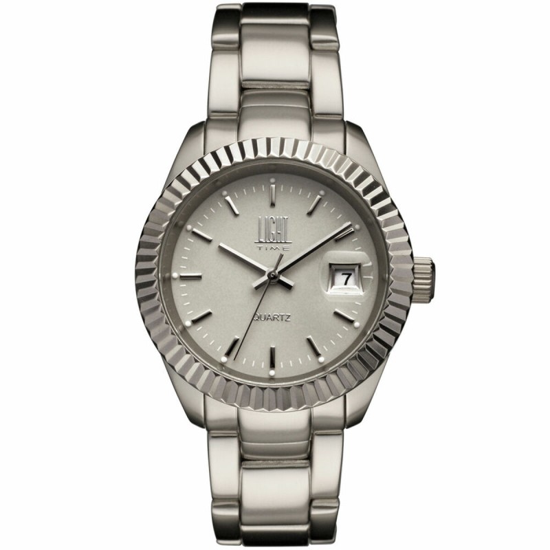 Unisex Watch Light Time ALLUMINIUM (Ø 34 mm) (S7203731)