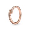 Ladies' Ring Pandora SPARKLING OVERLAPPING - RING - SIZE 54 (S72105782)