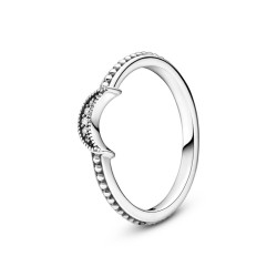 Ladies' Ring Pandora CRESCENT MOON BEADED - RING - SIZE 50 (S72105881)