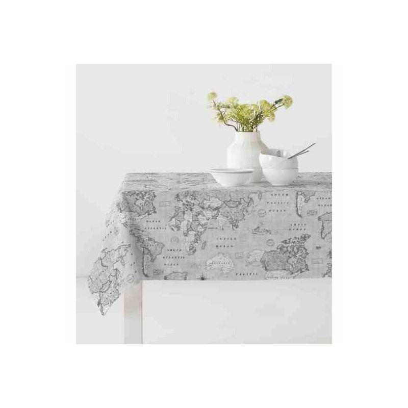 MANTEL ANTIMANCHAS MUNDI GRIS 140*140 CM - Teknashop Ltd