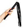 Leather Whip 45 cm Black