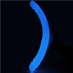 Double Dildo Lumino 14.5 Blue Light