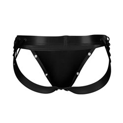 C4M14 Desire Jockstrap Leatherette Black