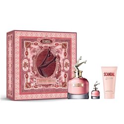 JEAN PAUL GAULTIER SCANDAL EAU DE PARFUM 80ML VAPORIZADOR + LOCION CORPORAL PERFUMADA 75ML + MINIATURA 1U;MUJER