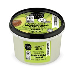 ORGANIC SHOP AGUACATE MASCARILLA CAPILAR CABELLO DAÑADO 250ML;UNISEX