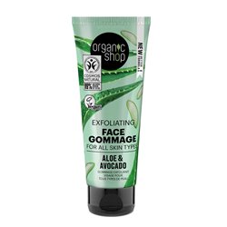 ORGANIC SHOP ALOE&AVOCADO EXFOLIANTE FACIAL 75MLMUJER