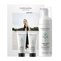 MADARA PURIFYING SOOTHING YARROW FOAM 150ML+ DEEP MOISTURE FLUID 25ML+ DEEP MOISTURE NIGHT CREAM 25ML;MUJER