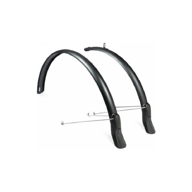 mudguard set Scatto 26-28 inch 51 mm matt black - Teknashop Ltd