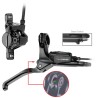 HD-E350 Disc Brake Set Left 3-Finger Aluminum Black - Teknashop Ltd