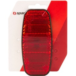 Rear carrier reflector oval red - Teknashop Ltd