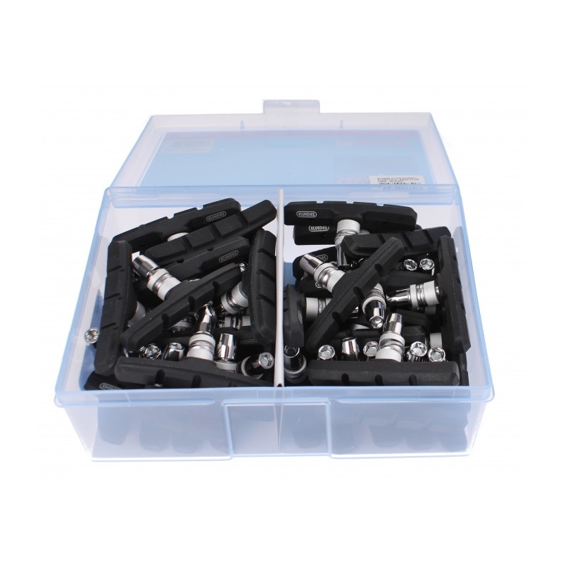 Brake pads V-brake 72 x 15 mm black 50 pcs - Teknashop Ltd