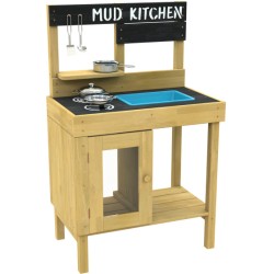 Junior Cook Wooden Mud Kitchen with Accessories - Teknashop Ltd