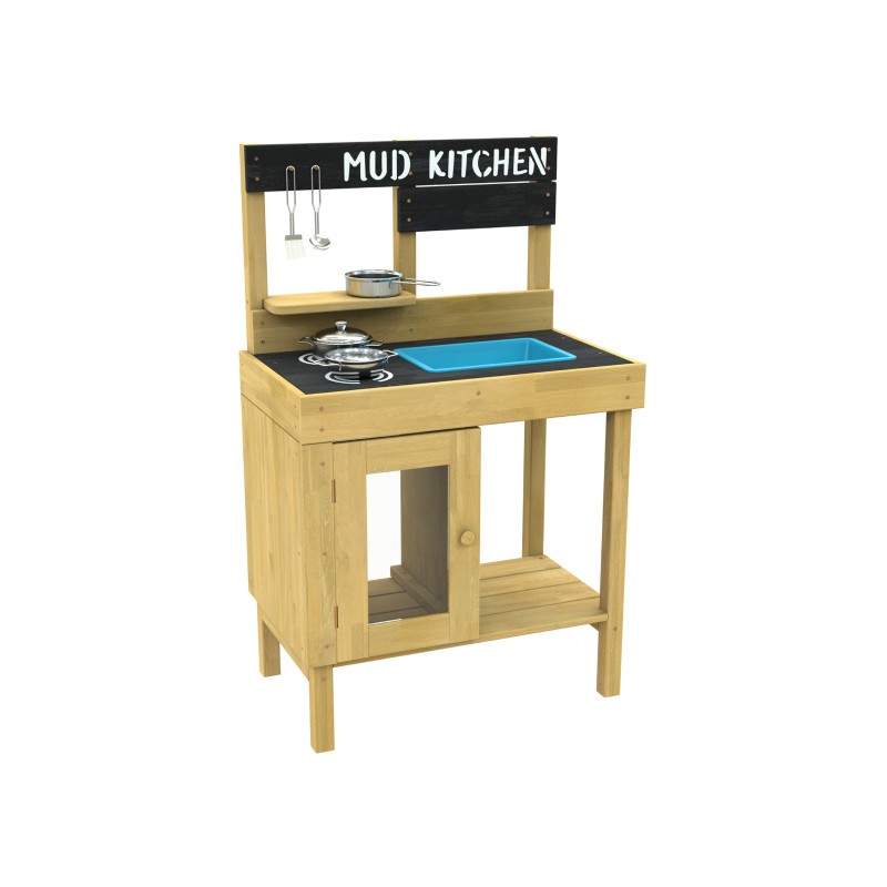 Junior Cook Wooden Mud Kitchen with Accessories - Teknashop Ltd