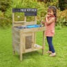 Junior Cook Wooden Mud Kitchen with Accessories - Teknashop Ltd