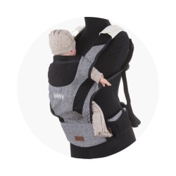 Bobby Ergonomic Baby Carrier with Hood Grey - Teknashop Ltd