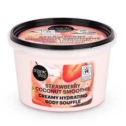 ORGANIC SHOP STRAWBERRY COCONUT SMOOTHIE CREAMY HYDRATING BODY SOUFFLE 250MLMUJER