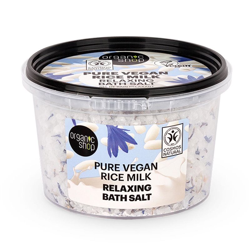 ORGANIC SHOP PURE VEGAN RICE MILK SALES DE BAÑO RELAJANTES 250MLMUJER