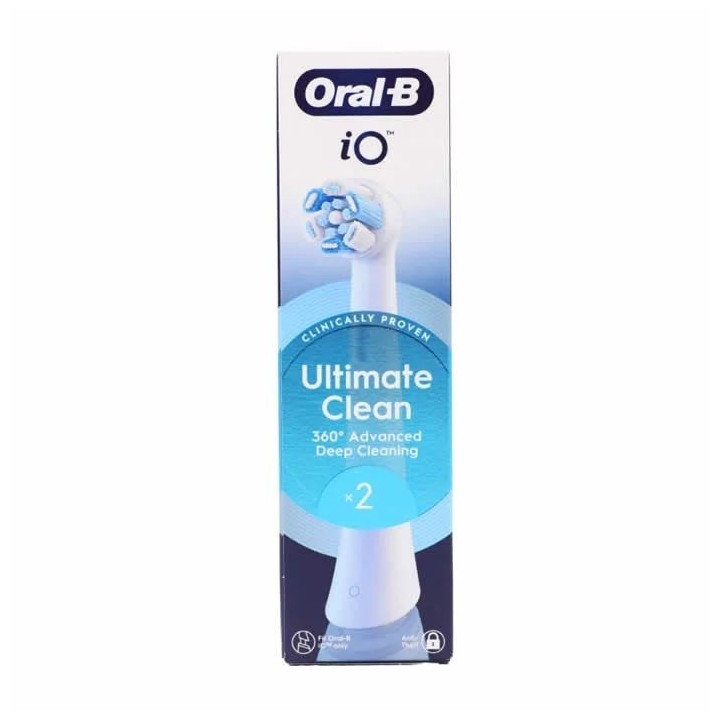 Oral-B IO Ultimate Clean Replacement Heads 2 Pack - unisex - Teknashop Ltd