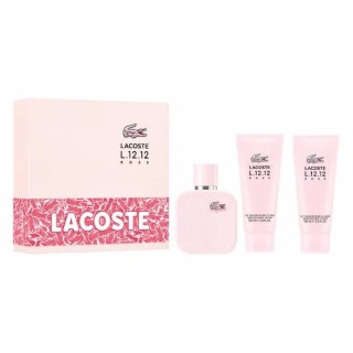 Lacoste L.12.12 Rose Eau De Parfum Spray 100ml Set 3 Pieces - woman - Teknashop Ltd