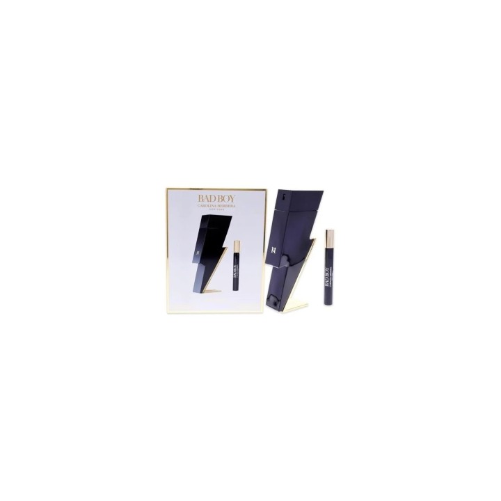 Carolina Herrera Bad Boy Edt Sp 100ml Edt 10ml Set - unisex - Teknashop Ltd