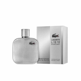 Lacoste L.12.12 Silver Grey Eau De Parfum Spray 100ml - unisex - Teknashop Ltd