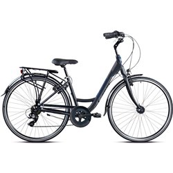 Cambridge 28 Inch 48 cm Women 7SP Rim Brakes Matte black/Grey