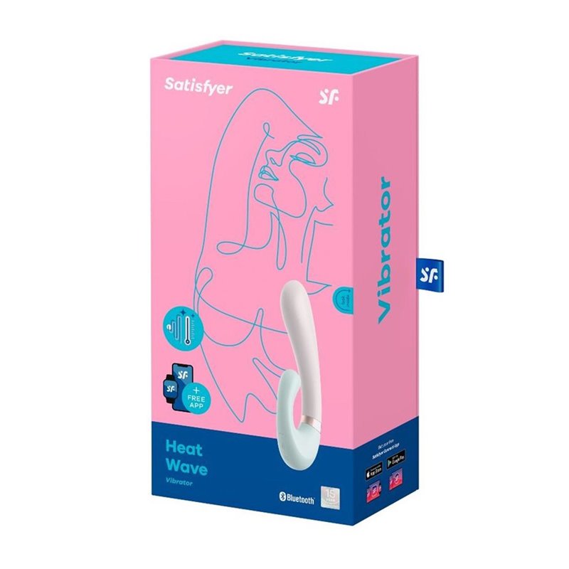 SATISFYER HEAT WAVE VIBRADOR VERDE CON APP 1UN;MUJER