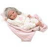 MUÑECA ELEGANCE ARIA ROSA CON PORTABEBE, INCLUYE CHUPETE (MUÑECO DE PESO)40 CM