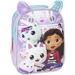 MOCHILA INFANTIL PERSONAJE APLICACIONES GABBY´S DOLLHOUSE