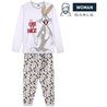 PIJAMA LARGO SINGLE JERSEY LOONEY TUNES GRIS