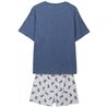 PIJAMA CORTO SINGLE JERSEY PUNTO MICKEY DARK BLUE